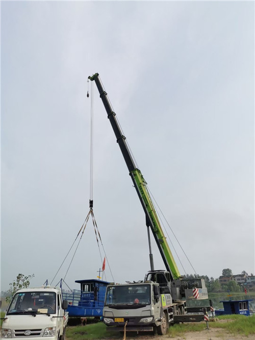 沙坡头区桥梁建设吊装案例